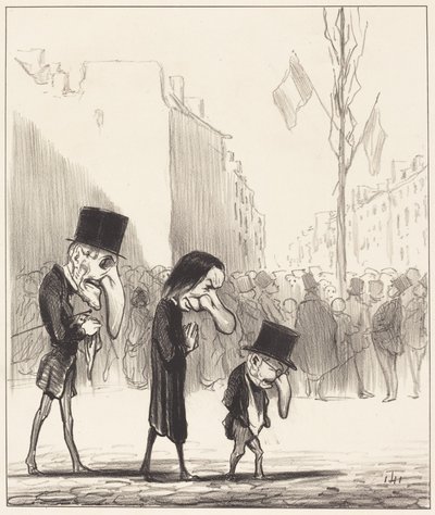 The Three Little Saints by Honoré Daumier
