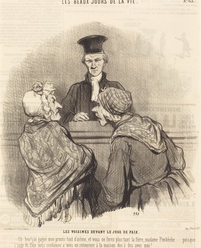 The Neighbors Before the Justice of the Peace by Honoré Daumier