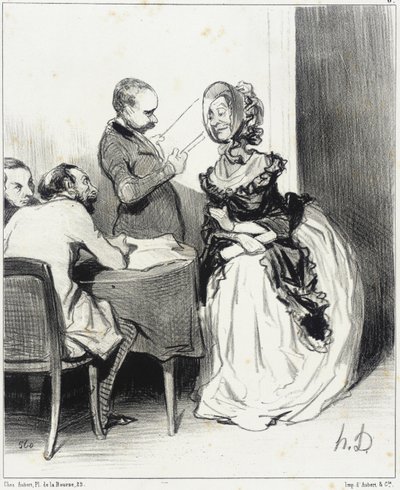 Gentlemen, I come to offer to your newspaper... by Honoré Daumier