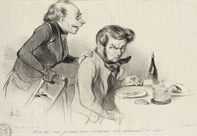 My dear friend, I come without ceremony... by Honoré Daumier