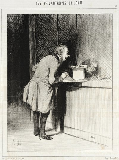 Sir, I Subscribe for the Earthquake of Batignolles... by Honoré Daumier