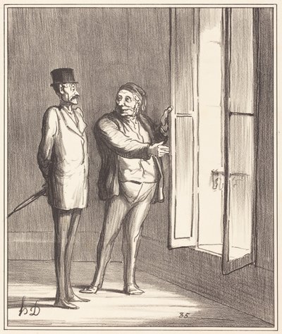 Monsieur will be very well here... by Honoré Daumier