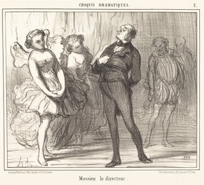 Mossieu le directeur by Honoré Daumier