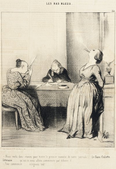 Here we are... gathered to write the first issue... by Honoré Daumier