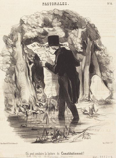 Where Reading the Constitution Can Lead! by Honoré Daumier