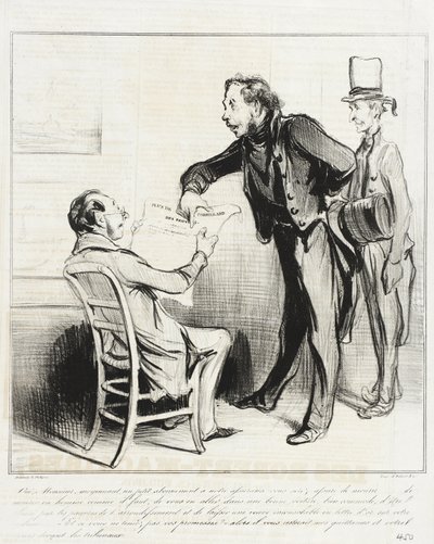 Yes, Sir, for a small subscription by Honoré Daumier