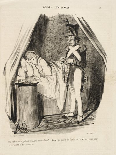 Yes, dear friend, jealous as much as you want!... by Honoré Daumier