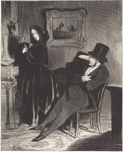 More Often Than I Will Accompany You... to the Ball... by Honoré Daumier
