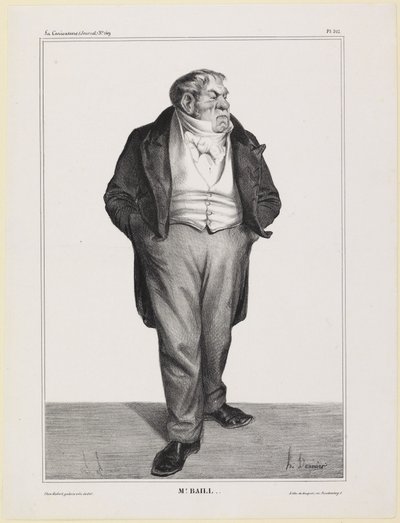 Portrait of M. Baillot by Honoré Daumier