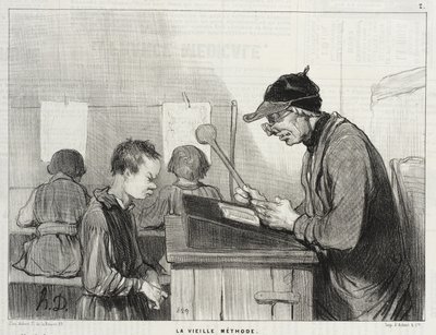 Professors and Brats (series of prints) by Honoré Daumier