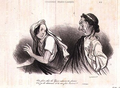 Pysiognomy of the Characters of Classical Tragedy; "Go, make the Greeks admire your pride. Go, I disown it and you make me sick" from 