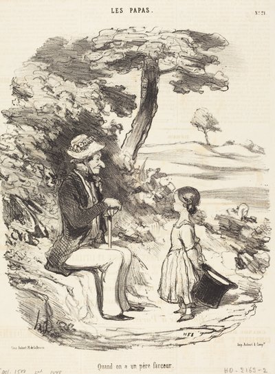When One Has a Joking Father by Honoré Daumier