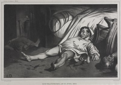 Rue Transnonain, April 15, 1834 by Honoré Daumier