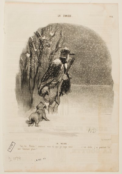 Snow by Honoré Daumier
