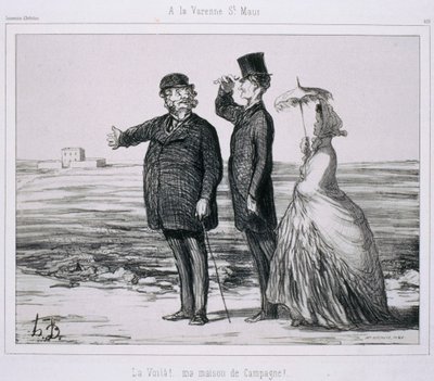 Souvenir of Artists: At La Varenne-Saint-Maur by Honoré Daumier
