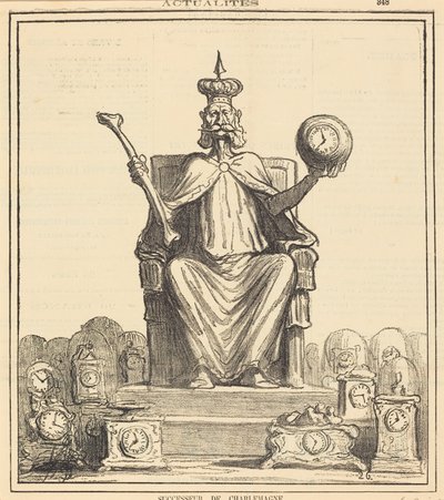 Successor of Charlemagne by Honoré Daumier