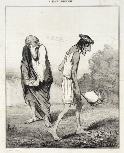 Telemachus Ravaged by Love by Honoré Daumier