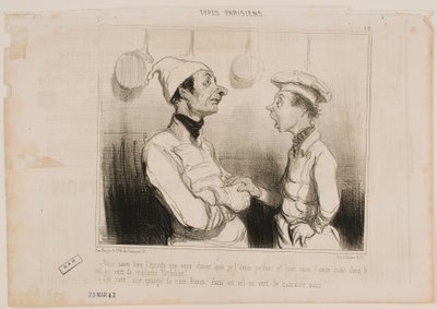 ...The sponge which you told me I had lost... by Honoré Daumier