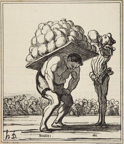 "A Hercules Who Reinforces Those of the St. Cloud Festival" by Honoré Daumier