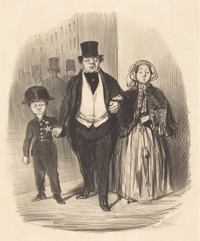 A Young Man Who is the Hope... of the Badinguet Family by Honoré Daumier
