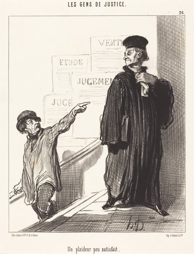 An Unsatisfied Litigant by Honoré Daumier