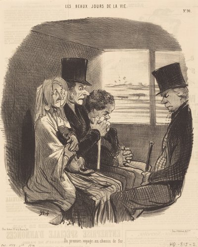 A First Train Journey by Honoré Daumier