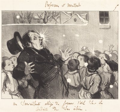 A Supervisor Forced to Close One Eye... by Honoré Daumier
