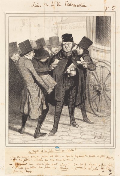 A Pleasant Trip to Paris by Honoré Daumier