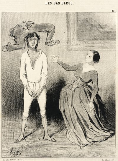 A Woman Like Me... Sew on a Button?... by Honoré Daumier
