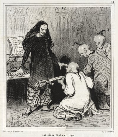 An Artistic Reward by Honoré Daumier