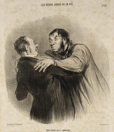 A Visit on January 1st by Honoré Daumier