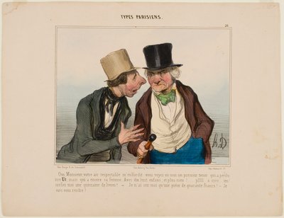 Yes, Sir, Your Respectable Look Makes Me Grow Bolder by Honoré Daumier