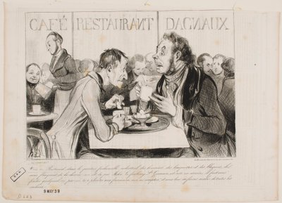 You see, Bertrand, in this fashionable district of industrialists... by Honoré Daumier