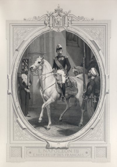Equestrian Portrait of Napoleon III by Horace Vernet