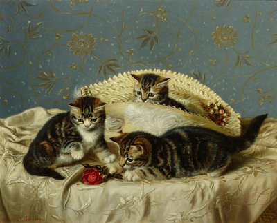 Kittens up to Mischief by Horatio Henry Couldery
