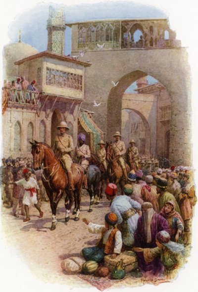 General Maude Entering Bagdad. The Metropolis of the East March 11th by Howard Davie