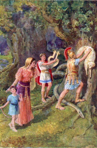 "Jason Tore the Fleece from Off the Tree Trunk" by Howard Davie