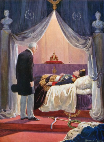The Duke of Wellington Visiting the Effigy of Napoleon by Howard Davie