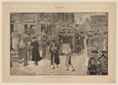 Christmas Morning in Old New York by Howard Pyle
