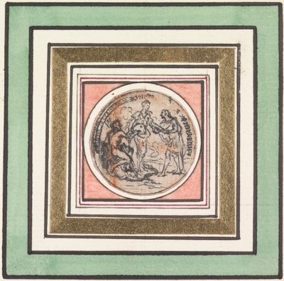 Design for a Medal: Frederick and Augusta, Prince and Princess of Wales by Hubert Francois Gravelot