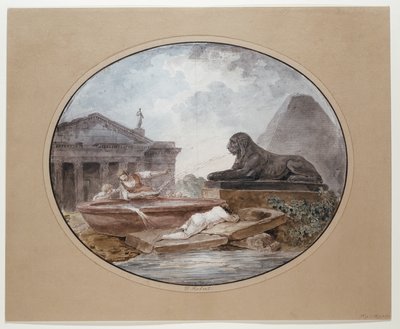 Architectural Capriccio by Hubert Robert