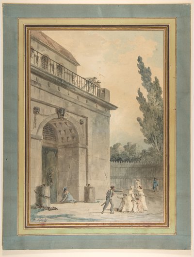 Visitors Leaving a Prison by Hubert Robert