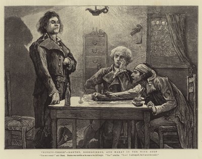 Ninety-Three, Danton, Robespierre, and Marat in the Wine Shop by Hubert von Herkomer