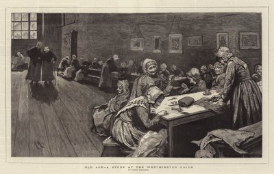 Old Age, a Study at the Westminster Union by Hubert von Herkomer