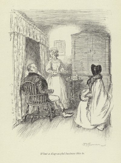 Illustration for Amos Barton by George Eliot by Hugh Thomson