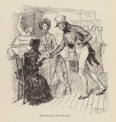Illustration for Cranford by Mrs Gaskell by Hugh Thomson