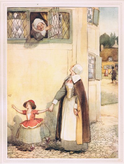 Into the Sunny Day Was Thrust the Face of Mistress Hibbens by Hugh Thomson