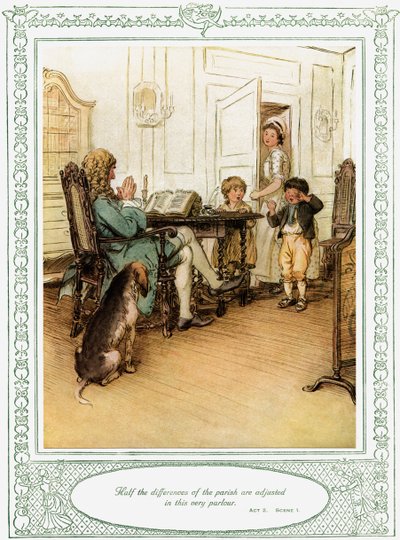 She Stoops to Conquer by Hugh Thomson