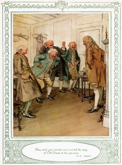 She Stoops to Conquer by Hugh Thomson