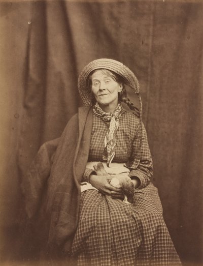 Woman Holding a Dead Bird, Surrey County Asylum, c. 1855 by Hugh Welch Diamond